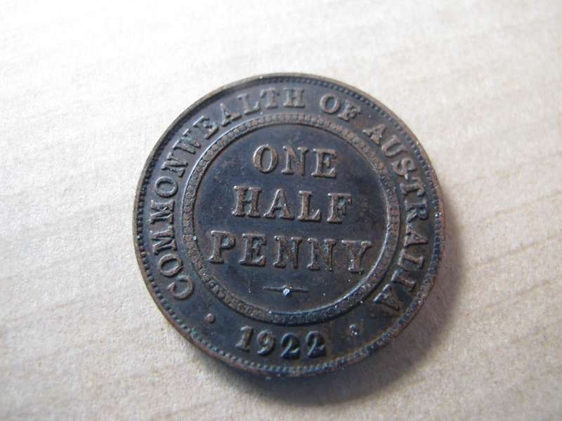 Australia- 1 Half Penny - 1922